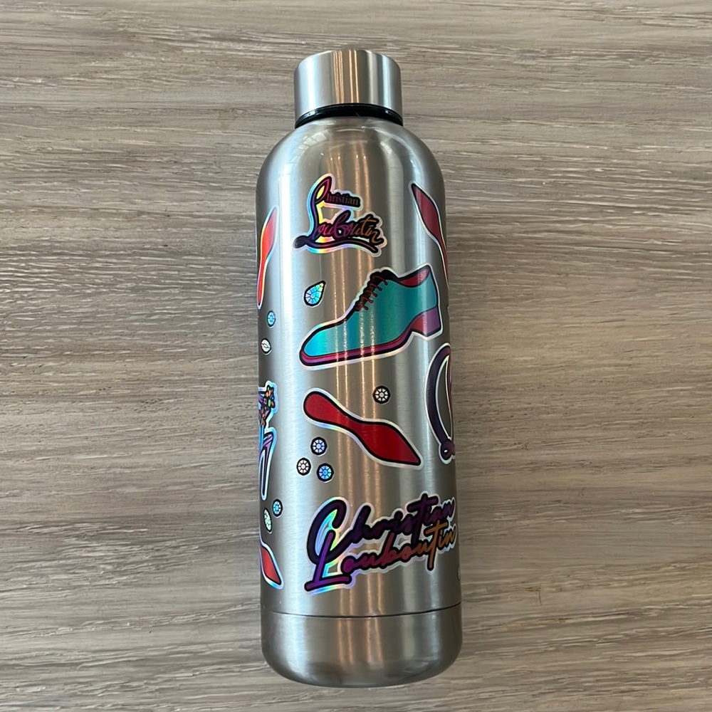 Rare Christian Louboutin Stainless Steel “LOUBI FUTURE” water bottle